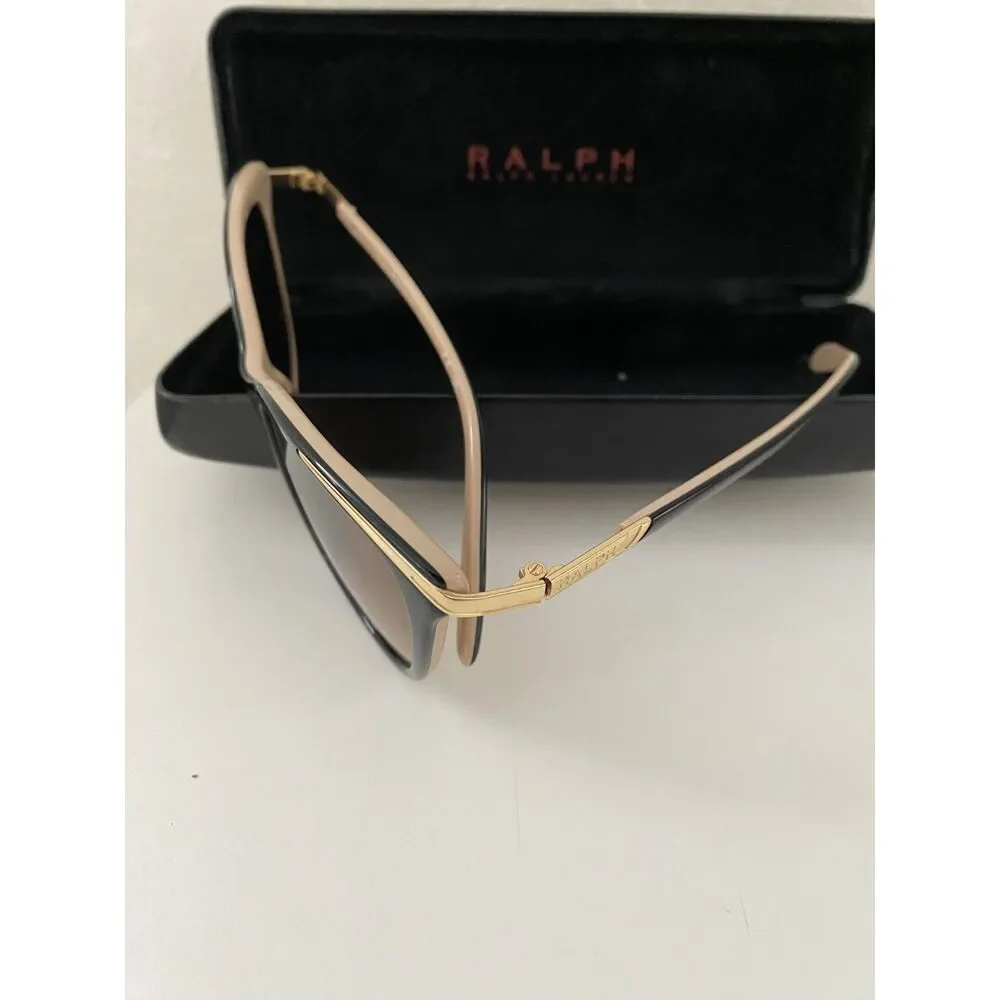 Ralph by Ralph Lauren RA5203 Black Nude Cat Eye Designer Glasses Frames 54-16